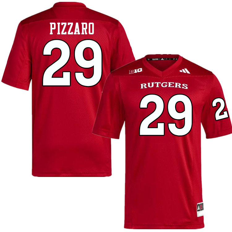 Rutgers Scarlet Knights #29 Dane Pizzaro College Football Jerseys,Uniforms-Scarlet